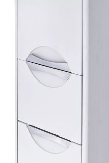 Шкаф-колонна Акватон Сильва левый дуб полярный 1A215603SIW7L